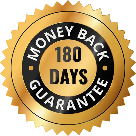 Primordial Vigor X 60-day money-back guarantee badge