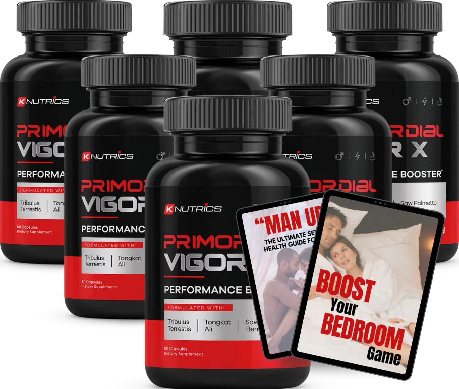 Primordial Vigor X® 6 bottle pack — 180-day male vitality supply